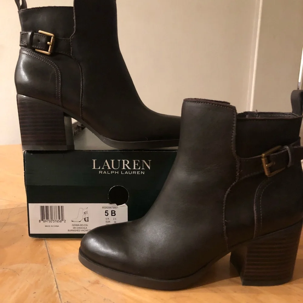 Ralph Lauren Dark Brown Boots - Picture 4 of 6